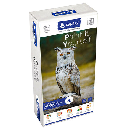 3D Great Horned Owl Paint it Yourself Kit