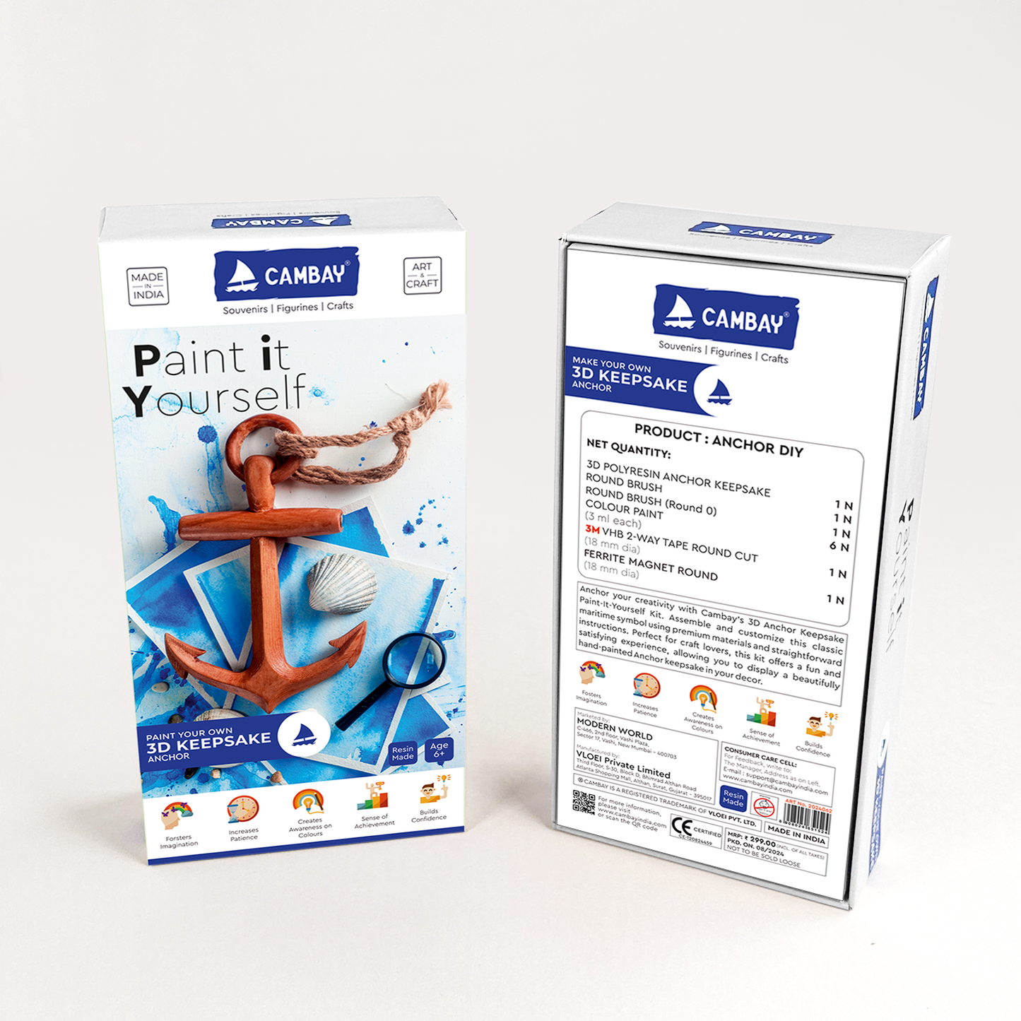 3D Anchor Paint it Yourself Kit